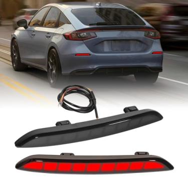 Imagem de Luzes traseiras refletoras de LED para Honda Civic Hatchback Sport EX-L Sport Touring 2022 2023 2023 2024, luzes de neblina