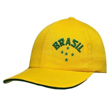 Imagem de Boné Brasil Liga Retrô  Amarelo-Unissex