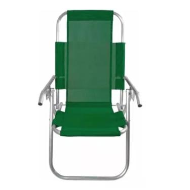 Imagem de CADEIRA DE PRAIA RECLINÁVEL VIP 150KG (verde bandeira)