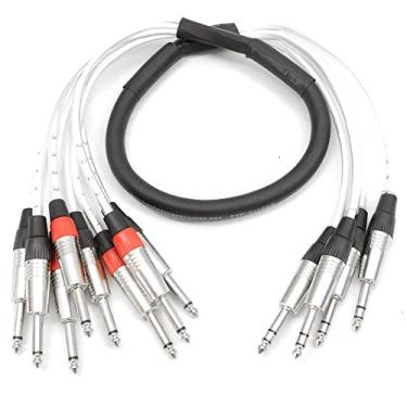 Imagem de Seismic Audio - Cabo de Cobra com Inserção TRS de 4 Canais, 9,5 m - SAST-4-8-3