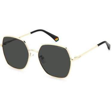 Imagem de Óculos de Sol Polaroid 6178 G SHL 58M9 Preto Feminino - Preto - Feminino - Único-Feminino