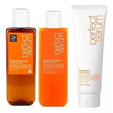 Imagem de KIT PERFECT SERUM ORIGINAL SHAMPOO +CONDICIONADOR 200ML + TREATMENT 180ML – MISE EN SCENE