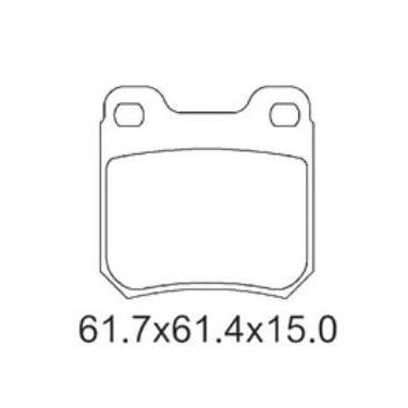 Imagem de Pastilha De Freio Vectra 2.0 Traseira Sem Alarme Sistema Teves 1095 Sy