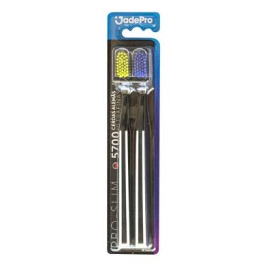 Imagem de Escova de Dente Pro 5700 Cerdas kit 2un JadePro, Verde, Azul