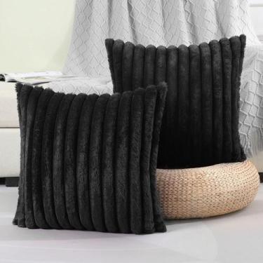 Imagem de KIT C/ 2 CAPAS P/ ALMOFADA EM PELUCIA WAVE SOFT 2 Lados - 40X40 CM - S