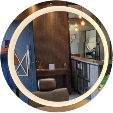 Imagem de Espelho Penteadeira Camarim 80 cm com luz de Led - Top Vidros, Cor do 