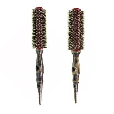 Imagem de Kit 2 Escova de Cabelo Evas Profissional W 0312 e 0313, W