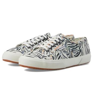 Imagem de Superga Tênis feminino 2750 Pearl Matte Canvas, Zebra preto/multicolorido, 36