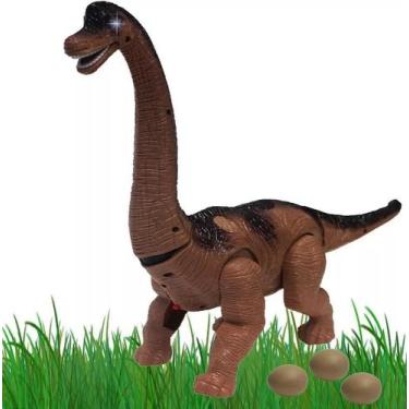 Imagem de Dinossauro Braquiossauro Infantil Menino Eletrônico Som Luz Anda +3 An