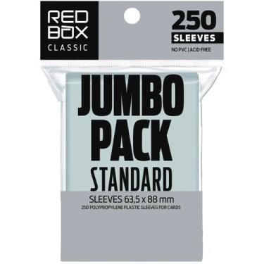Imagem de Sleeves Standard Jumbo 63,5 X 88 Red Box 250 Protetores De Cartas Poke