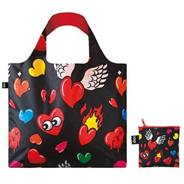 Imagem de LOQI Saco de compras reutilizável, Pop Hearts, O/S