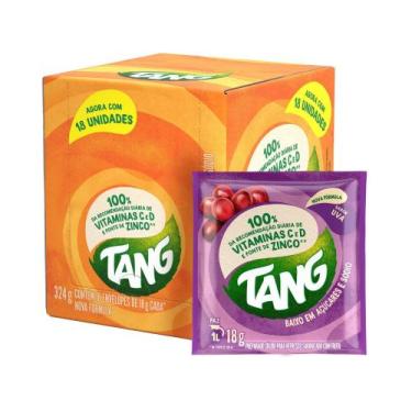 Imagem de Suco em Pó Tang Refresco Uva 18g - 18 Unidades