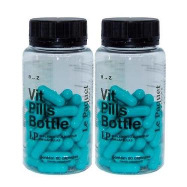 Imagem de Kit 2 Potes Suplemento Multivitamínico Vit Pills Bottle de A - Z Multi