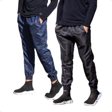 Imagem de KIT 2 Calças Jogger Masculina Skinny Tecido Tactel 416 - BEN20, GG, Pr