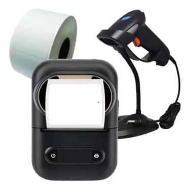 Imagem de Impressora Térmica De Etiquetas + Leitor + 10 Rolos 50x40mm - personal