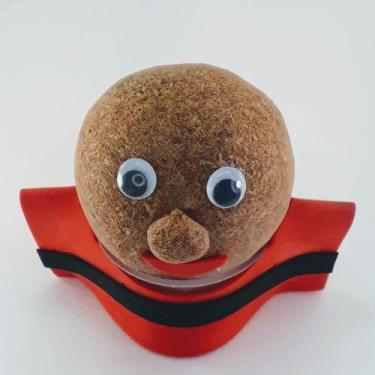 Imagem de Boneco ecológico - torcedor rubro-negro - com celofane - Horta e Jardi