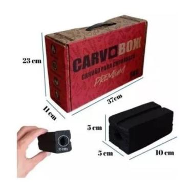 Imagem de Caixa De Carvão Para Churrasco 5kg Gourmet Bbq Brasa Premium - Carvobo