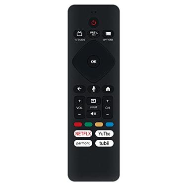 Imagem de URMT26CND001 RF439A-V06 RF439AV06 Controle remoto de voz de substituição compatível com Philips 4K LED Android Smart TV 65PFL5766/F7D 50PFL5766/F7D 55PFL5766/F7D 43PFL5766/F7D 55PFL5766/F7E 55PUL7
