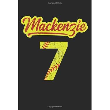 Imagem de Mackenzie 7: Softball Grid/Graph Paper Notebook for Catcher/Pitcher Girls Training Journal at Sports, High School, College, University