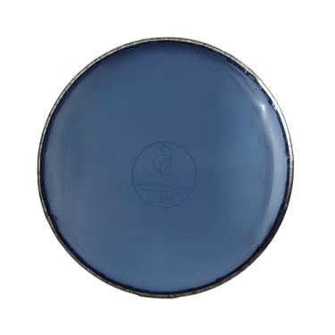 Imagem de Pacote com 2 cabeças de tambor Gawharet El Fan para Doumbek/Darbuka 22,2 cm/22,9 cm transparente (transparente)/branco (azul) 22,2 cm)