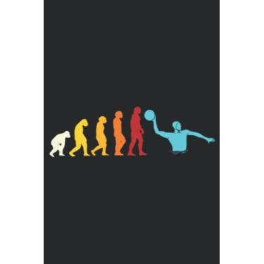 Imagem de Great Water Polo Evolution Sport Gift Water Ball Player Nice: Lined Journal Notebook To Do Schedule, Medium 6x9 Inches, 120 Pages, Printed Cover