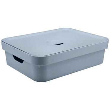 Imagem de Caixa Ou Tamanho Grande 16 Litros Cube 13x35x45cm - Preto, G, Azul