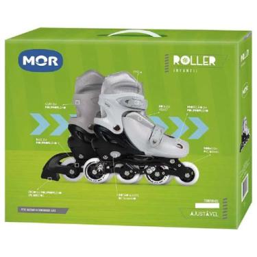 Imagem de Patins Infantil Cinza Tamanho P 30-33 40600122 - Mor