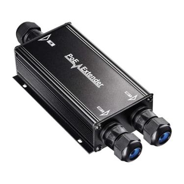 Imagem de Cudy Extensor PoE externo Gigabit de 2 canais, 2 portas PoE de saída, IP67 à prova d'água, 10/100/1000 Mbps, repetidor PoE/amplificador PoE, suporte na parede, em conformidade com 802.3bt / 802.3at / 802.3af
