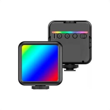Imagem de Iluminador Led Rgb 5600k Luz Para Video Tomate MLG106 Gravação Cenário Filmagem Iluminação Profissional Lâmpada (RGB) Câmera Filmar Vídeos Profissionais Efeito de Luz