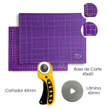 Imagem de Base De Corte A2 Placa Para Cortar Tecidos 60x45 Cortador Circular 45m