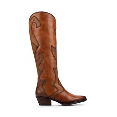 Imagem de Bota feminina Pikolinos Vergel W5Z-9950 Western, Brandy, 6.5-7