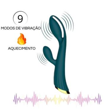 Imagem de Vibrador Recarregável com Aquecimento 9 Vibrações Prince Coleção Royal