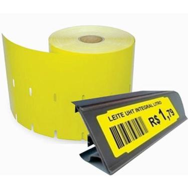 Imagem de 5 Rolos Etiqueta de Gôndola 105x30 Universal Rolo c/ 45m 1500 Etiqueta