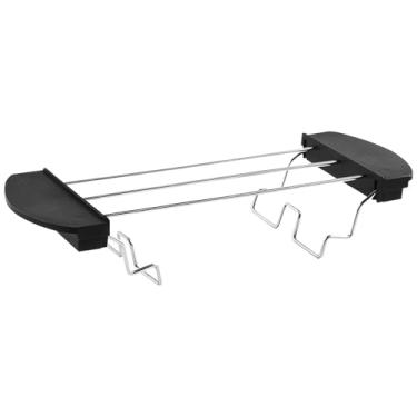 Imagem de Torradeira de aço inoxidável, suporte de torradeira de aço inoxidável, suporte dobrável para torradas com alça para torradas antiqueimaduras para torradeira com 2 fatias, torradeira