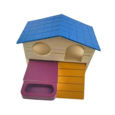 Imagem de Bothyi Pequeno Animal Hamster House House Exercício Play Toy Abrigo, Engraçado, Hamster de madeira Hamster Hamster para Gerbil Small Pets REDES