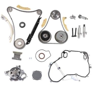 Imagem de Kit de corrente de distribuição do motor adequado para Equinox HHR Captiva Sport Cobalt 09-17 2.2L 2.4L para Verano LaCrosse Regal 11-17 2.4L para GM Terrain 11-17 2.4L com Time Water Pump VCT