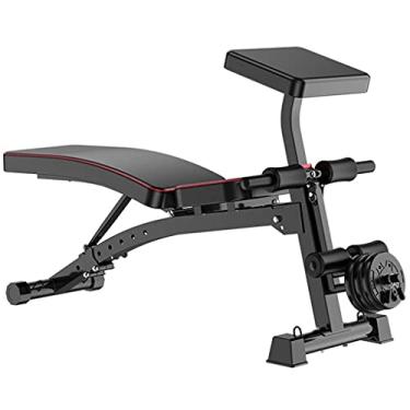Imagem de Bancos de halteres multifuncional banco de halteres cadeira fitness casa profissional assento assento assento cadeira romana ajustável