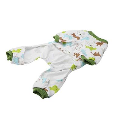 Imagem de Adorável de Pijamas de Cartum para Cães e Gatos Pmi -algodão para Animais Estimação SM Pets Cosy Home Apparel (L)