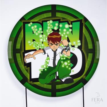 Imagem de Painel Decorativo para Festa 1,80x1,80 metros Vesti Fácil com Elástico Ben 10 - Fera Print