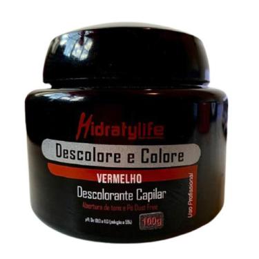 Imagem de Pó Descolore e Colore Vermelho Mairibel/Hidraty 100g