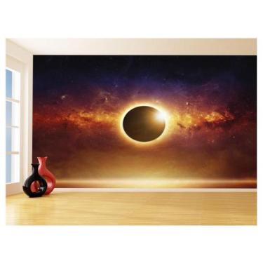 Imagem de Papel De Parede Espaço Estrelas Eclipse Solar 3,5M Nsp144 - Você Decor