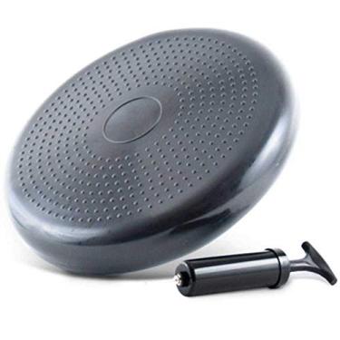 Imagem de Disco Equilíbrio inflável Balance Cushion 33cm com bomba Cinza 895-GY - Lorben