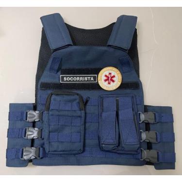 Imagem de Capa de colete azul marinho Samu bombeiro civil - Aquiles