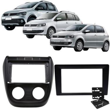 Imagem de Moldura 9 e 7 Polegadas 2 Din Spacefox 2006 à 2010 Preta Painel Centra