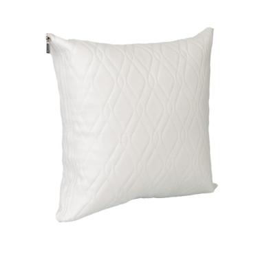 Imagem de Almofada Decorativa Cheia Capa e Refil Protetora | Impermeável com Zíper | Ideal Para Áreas Externas | Cores Variadas (Branco)