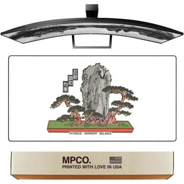 Imagem de MPCO. Tapete de mouse grande para jogos - 91.4 cm x 43.2 cm Aeroglyde OZGMX Bonsai Mouse Pad - Mouse pad de mesa completo para controle suave - Antiderrapante, lavável, acabamento suave Tapete grande