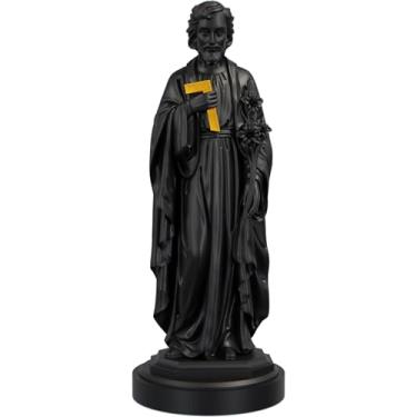 Imagem de Estátua São José Imagem Católica Estatueta - Versão 3 (Cor Aurum Noctis)