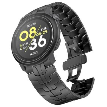 Imagem de Compatível com pulseiras COROS PACE Pro, pulseira de metal de aço inoxidável de liberação rápida de 20 mm e 22 mm com fecho dobrável compatível com smartwatch COROS PACE Pro/PACE 3/APEX 2 Pro/APEX 46