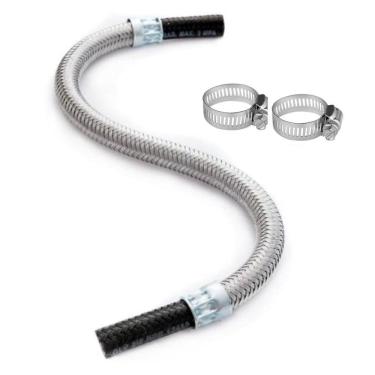 Imagem de Mangueira Flexível 2M Com Malha De Aço Gás Fogão Cooktop