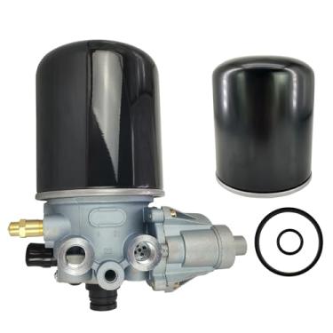 Imagem de ZUVELLO Conjunto de secador de ar R955205 12V com kit de cartucho dessecante, adequado para Meritor Wabco System Saver 1200 Series Freightliners Peterbilt International Volvo Trucks